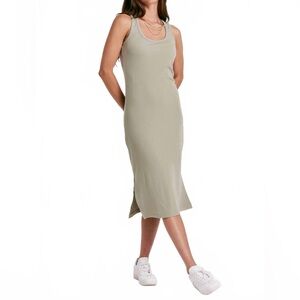 Another Love Sleeveless Midi Dress Sage Green Medium